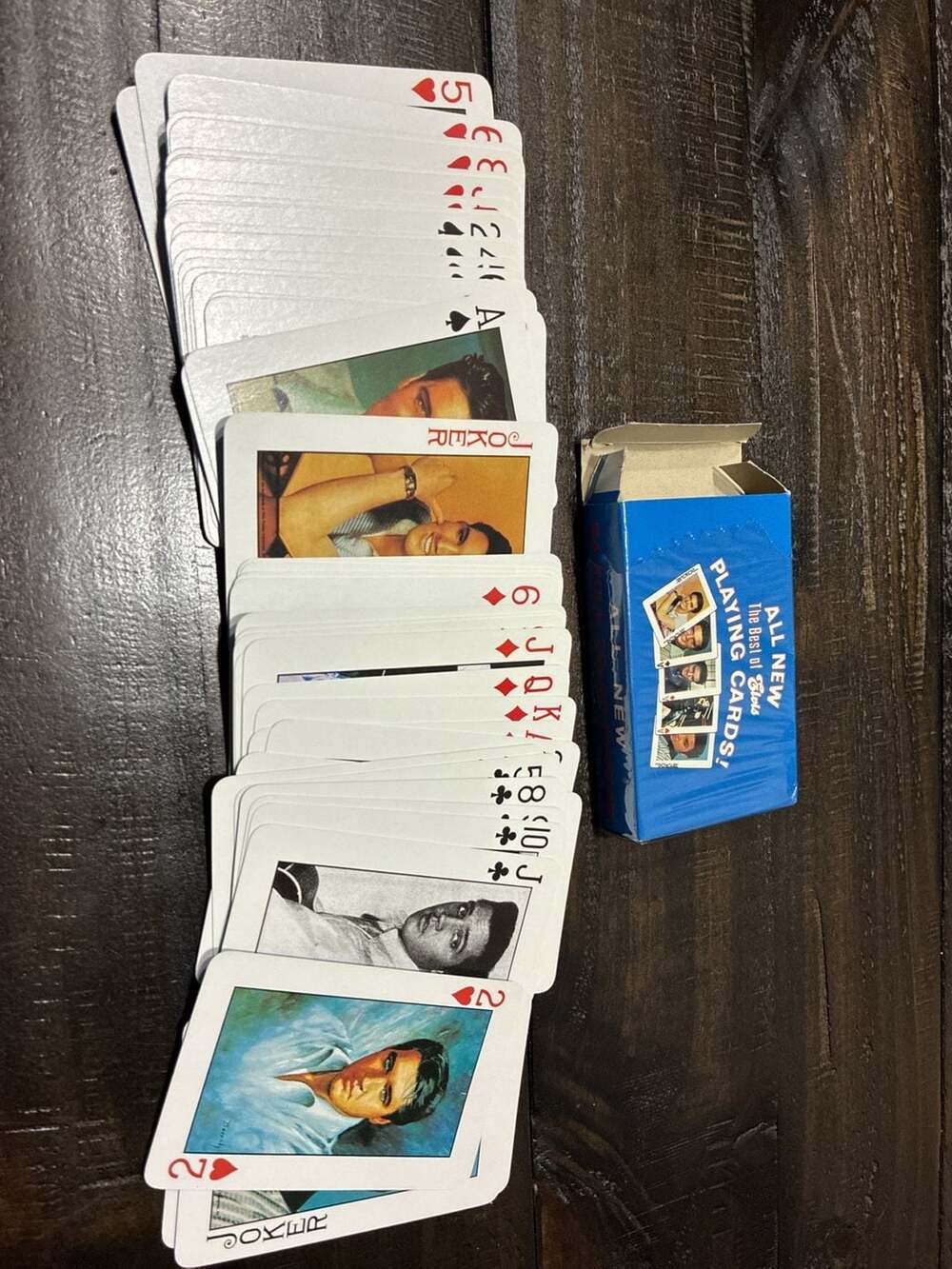 Vintage 1980s The Best of Elvis Presley Playing Cards Full Deck 54 Photos Full D